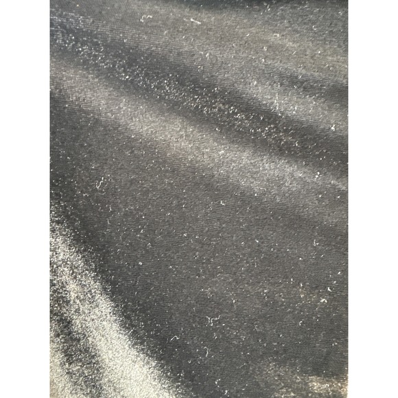 Abercrombie & Fitch Womens Y2K Black Velvet Long Sleeve‎ Crop Top Sz M Holiday - Picture 11 of 11